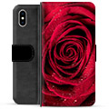 Custodia Portafoglio per iPhone X / iPhone XS - Rosa