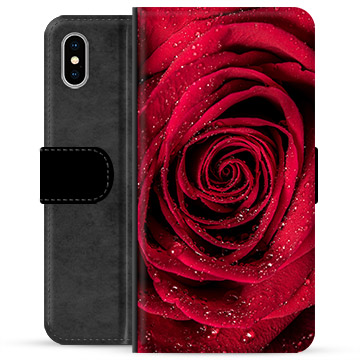 Custodia Portafoglio per iPhone X / iPhone XS - Rosa