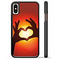 iPhone XS Max Cover Protettiva - Siluetta del Cuore