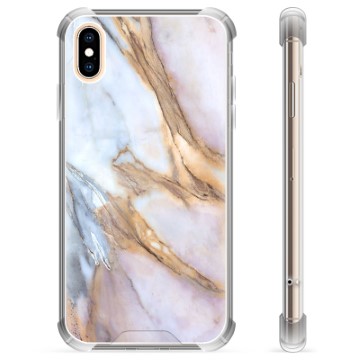 Custodia ibrida per iPhone XS Max - Marmo elegante