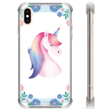 Custodia ibrida per iPhone XS Max - Unicorno