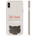 Custodia in TPU per iPhone X / iPhone XS - Gatto arrabbiato