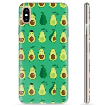 Custodia in TPU per iPhone X / iPhone XS - Motivo Avocado