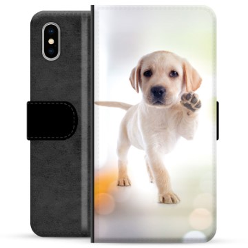 Custodia a Portafoglio Premium per iPhone X / iPhone XS - Cane