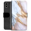 Custodia a Portafoglio Premium per iPhone X / iPhone XS - Elegante Marmo