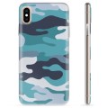 Custodia in TPU per iPhone XS Max - Blu mimetico