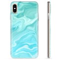 Custodia in TPU per iPhone X / iPhone XS - Marmo blu