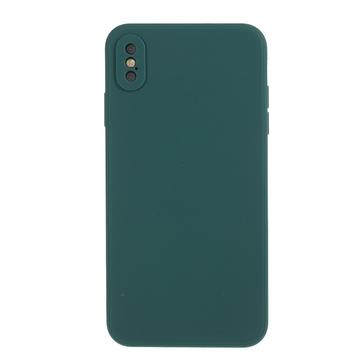 Custodia in TPU opaco anti-impronta per iPhone X/XS - Verde Scuro