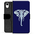 Custodia Portafoglio per iPhone XR - Elefante