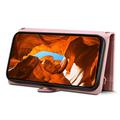 Custodia a portafoglio con cerniera e cinturino da polso Esseble per iPhone XR - Rosa