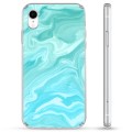 Custodia ibrida per iPhone XR - Marmo blu