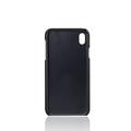 Custodia in Plastica Rivestita KSQ per iPhone XR con Tasche per Carte - Nera