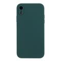 Custodia in silicone per iPhone XR - Flessibile e opaca - Verde Scuro