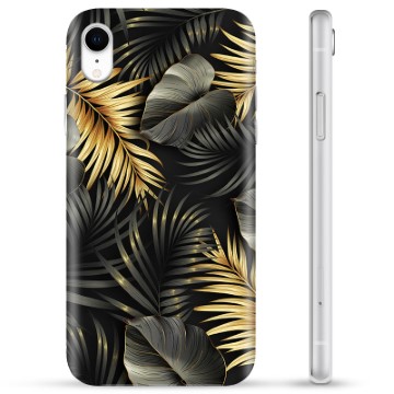 Custodia in TPU per iPhone XR - Foglie d\'oro