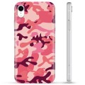 Custodia TPU per iPhone XR  - Camuflage Rosa