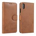 Custodia a portafoglio 2 in 1 in stile vintage per iPhone XS Max con coperchio rimovibile