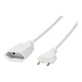 LogiLink Europlug (strøm CEE 7/16) (male) - Europlug (strøm CEE 7/16) (female) Hvid 1m Forlængerkabel til strøm