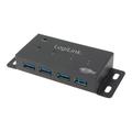 LogiLink UA0170 Hub USB 3.0 a 4 Porte - Nero