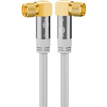 Cavo Goobay Angolato Antennilla - 135dB - 5m - Bianco