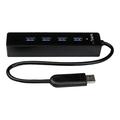 Hub USB 3.0 SuperSpeed a 4 porte StarTech.com con Cavo Integrato - 5 Gbps