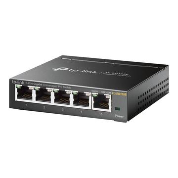 TP-Link TL-SG105E Interruttore Intelligente Facile Gigabit a 5 Porte - Nero