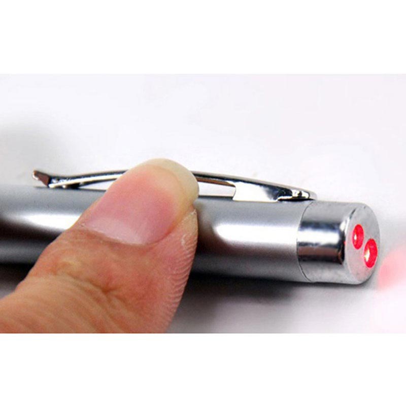 Penna A Sfera Telescopica 4 In 1 Con Puntatore Laser E Led