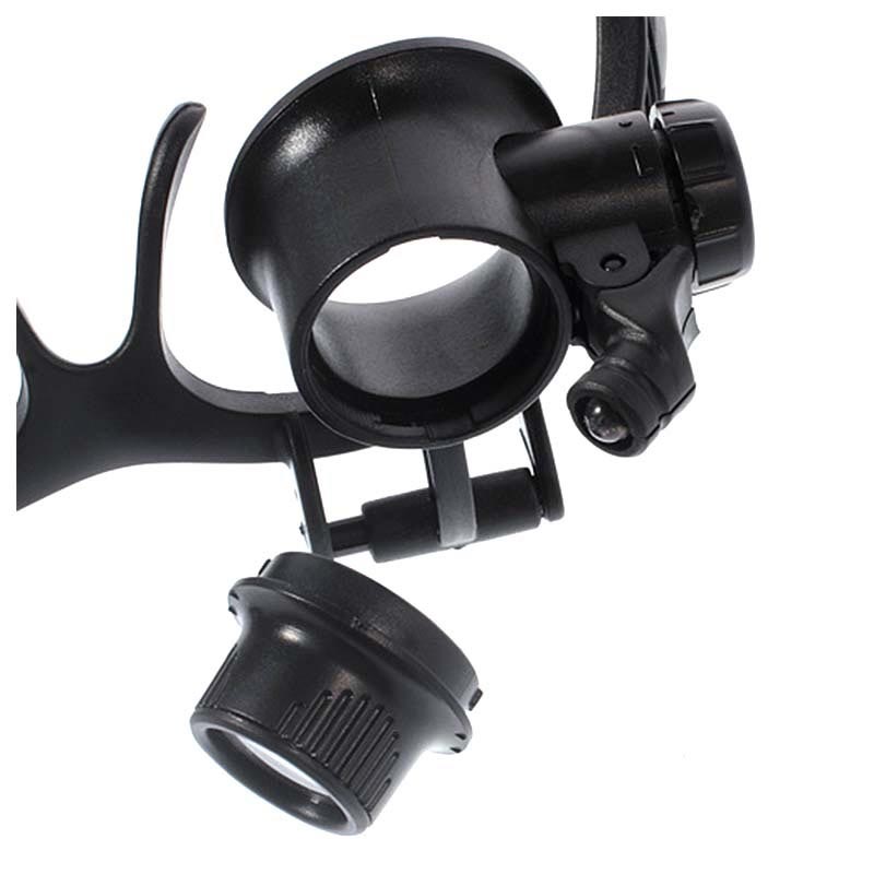 Occhiali Lente D'Ingrandimento LED Per Tatuaggi - 10X,15X,20X,25X, Professionale Con 4 Lenti Intercambiabili - Foto 9