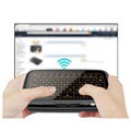 Tastiera Wireless Mini e Touchpad H18+ - 2.4GHz - Nera