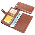 iPhone 7 Plus / iPhone 8 Plus Multifunctional Detachable Wallet Case - Brown