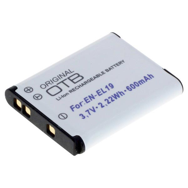 Batteria Nikon ENEL19 Coolpix S7000, S6900, S33 600 mAh