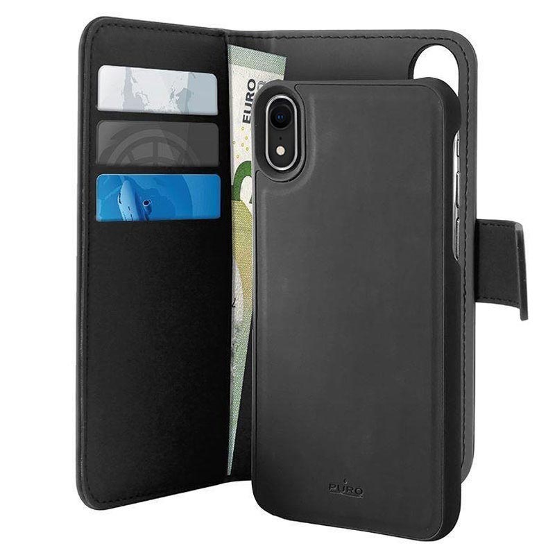 Pelle Portafoglio Custodia per iPhone XR Custodia a Libro con Funzione di appoggio e Porta Carte di cRossoito DENDICO Cover iPhone XR Oro Rosa