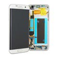 Cover Frontale con Display LCD GH97-18533D per Samsung Galaxy S7 Edge - Bianco
