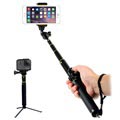 Selfie Stick Universale e Otturatore per Fotocamera Bluetooth H611 - Nero