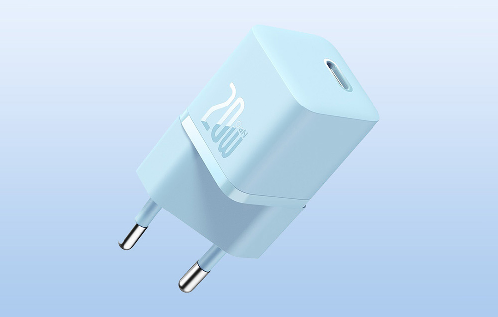 Caricatore da parete USB-C Baseus Mini GaN5 20W - Blu