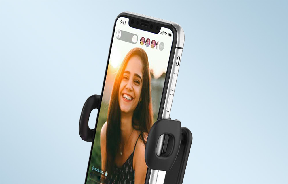 Dudao F15 Face Follower Supporto per smartphone rotante a 360° - Nero