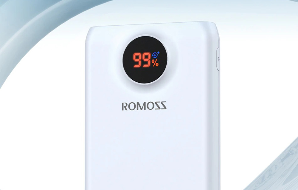 Romoss SW20PF Banca di alimentazione 20000mAh/22.5W - USB-C, 2xUSB-A - Bianco