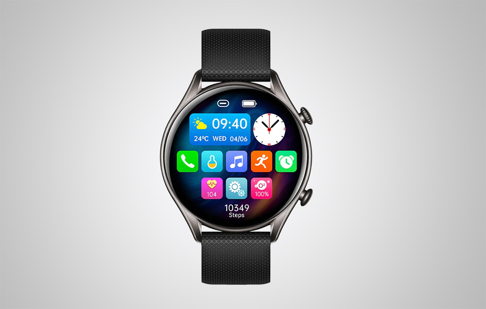 Colmi i20 Smartwatch impermeabile IP67 con frequenza cardiaca - Nero