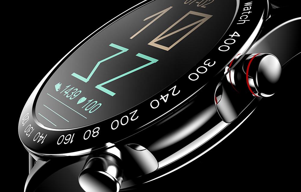 HiFuture FutureGo Pro Smartwatch in acciaio inossidabile - Nero