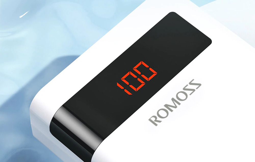 Romoss Sense 8PF Banca di alimentazione 30000mAh - 22.5W, PD, QC, FCP - Bianco