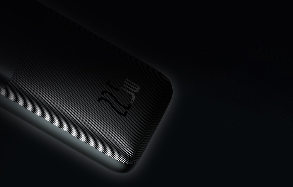 Baseus Bipow Pro Display digitale Ricarica rapida Banca di potenza 10000mAh/22.5W - 2xUSB, USB-C - Nero