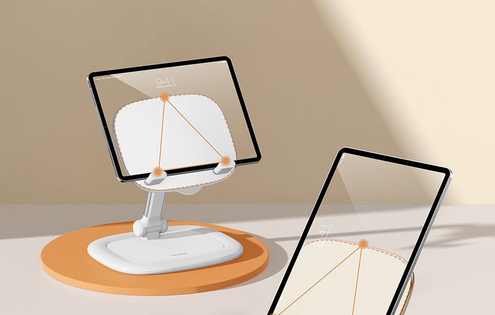Baseus Seashell Series Supporto per iPhone/Tablet - Bianco