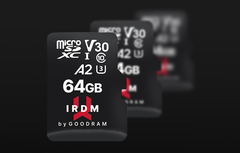 Scheda di memoria Goodram IRDM MicroSDXC Classe 10 UHS-I/U3 - 64GB
