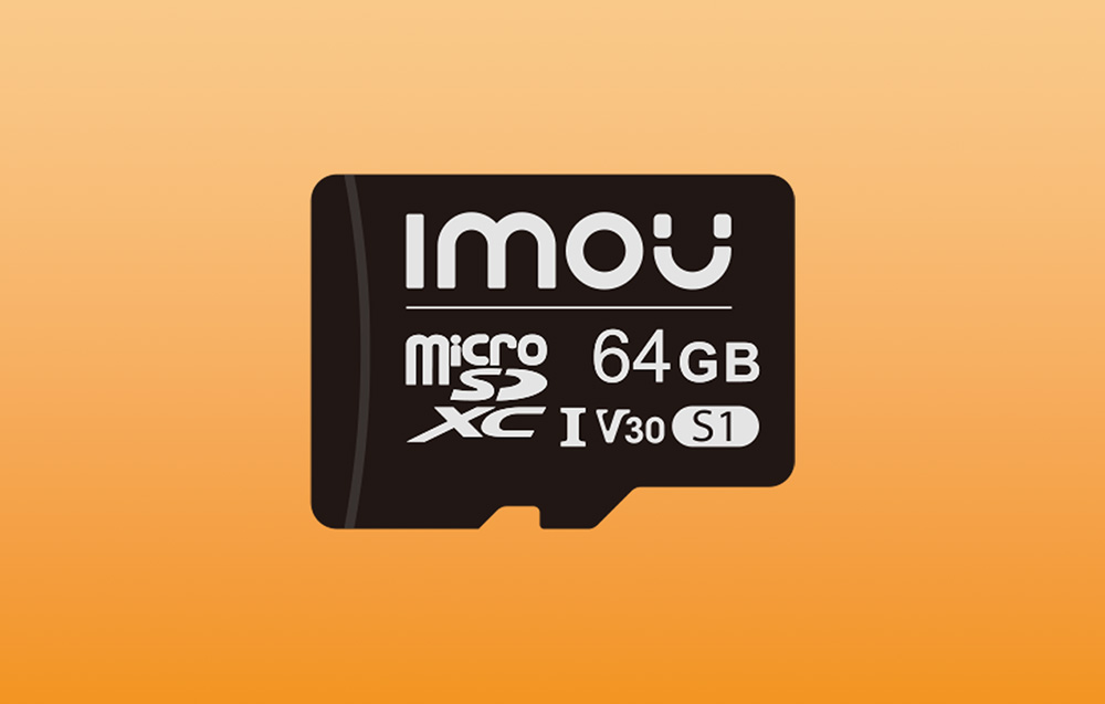 Scheda di memoria microSDXC Imou S1 - UHS-I, 10/U3/V30 - 64GB