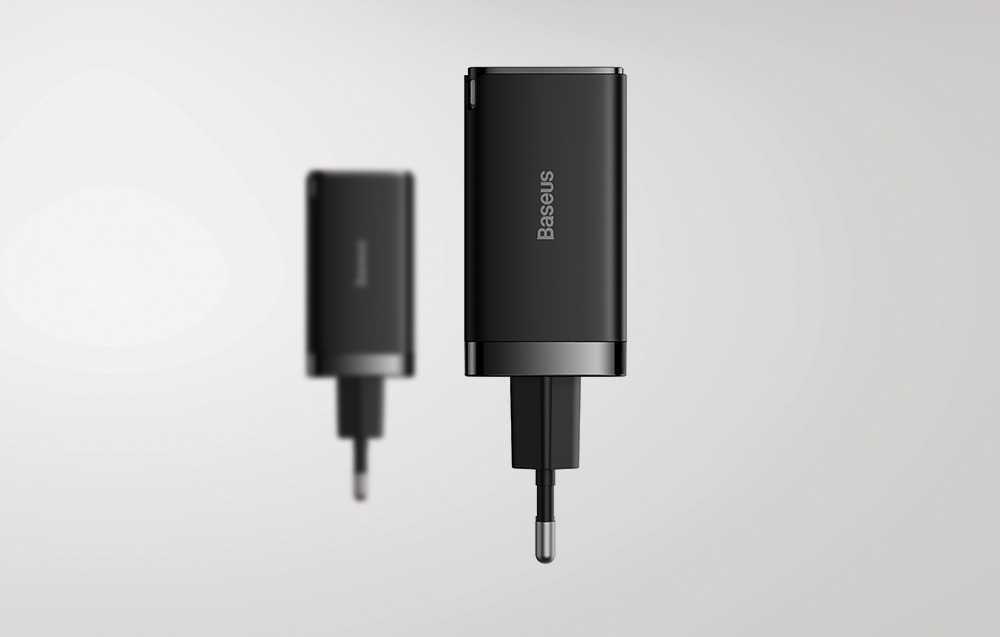 Caricabatterie da parete Baseus GaN5 Pro 65W - 2xUSB-C, USB-A - Nero