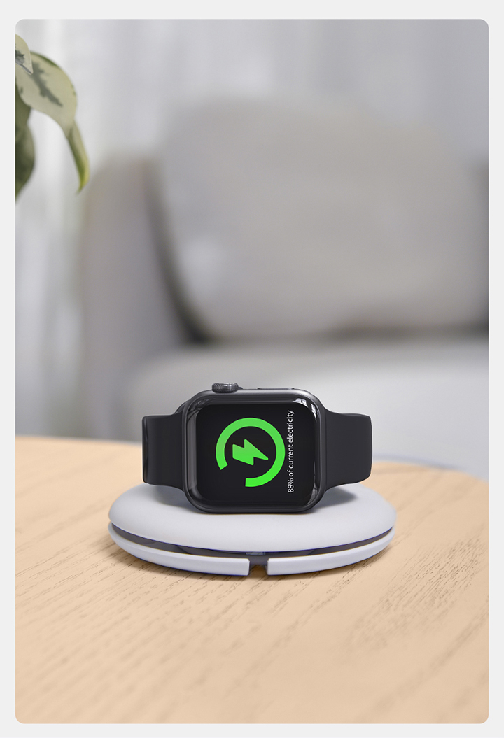 Baseus Planet Avvolgicavo / Supporto - Caricabatterie per Apple Watch - Bianco